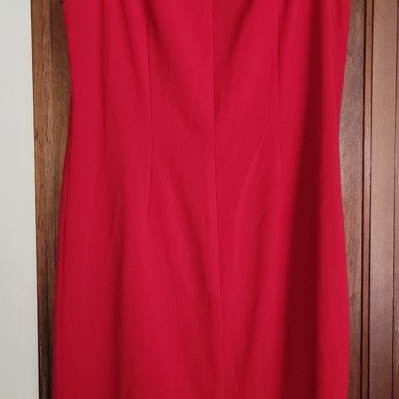 B Red sz 10  Evan-Picone Dress B - Picture 2 of 3